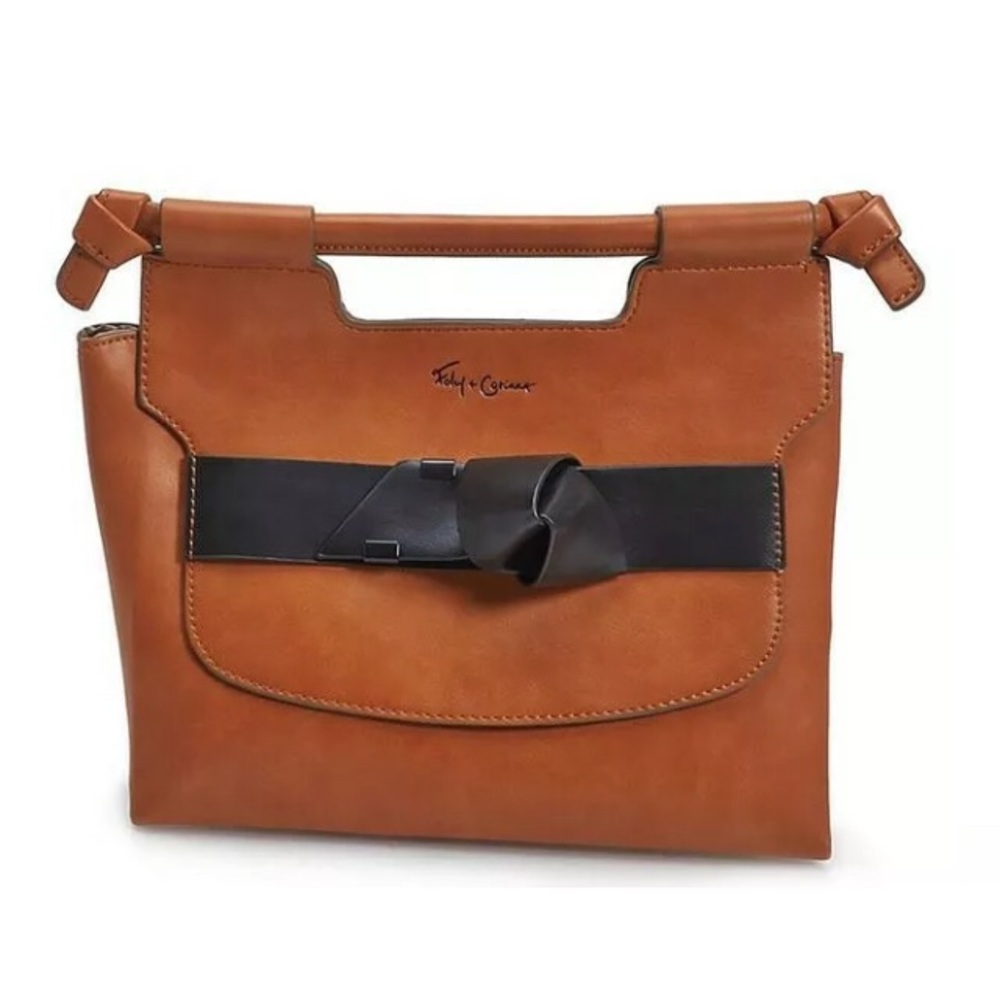 Women’s convertible cognac satchel